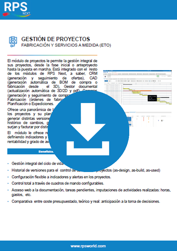 ficha de producto gestión de producción