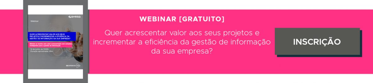 Ayesa Indústria | Inscrição - Webinar [gratuito] “Quer incrementar a eficiência da gestão de informação da sua empresa?