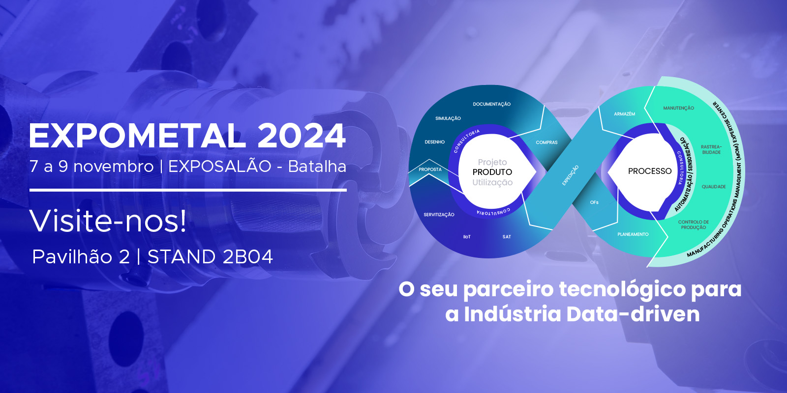 EXPOMETAL 2024 | Visite-nos, de 07 a 09 novembro, STAND 2B04, na ExpoSalão - Batalha!